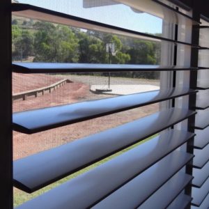 shutter blinds on a window