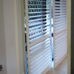 Carpet is no problem for plantation shutters as doors, and the louvres are adjustable