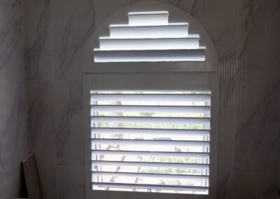 Plantation Shutter for arched window