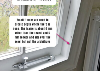 Installing panels in a window with little depth