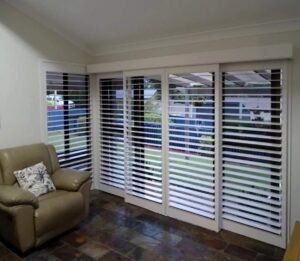 Plantation Shutters for Sliding Doors